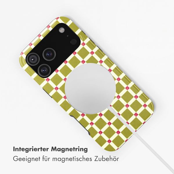 Selencia Vivid Rückabdeckung mit MagSafe Apple iPhone 18 Pro Max / 17 Pro Max - Check This Olive