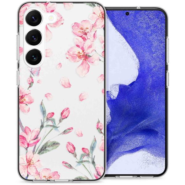 imoshion Design Hülle für das Samsung Galaxy S23 Plus - Blume - Rosa