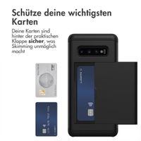 imoshion Backcover mit Kartenfach Samsung Galaxy S10 Plus - Schwarz