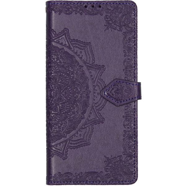 Mandala Klapphülle Motorola Moto G8 Power Lite - Violett