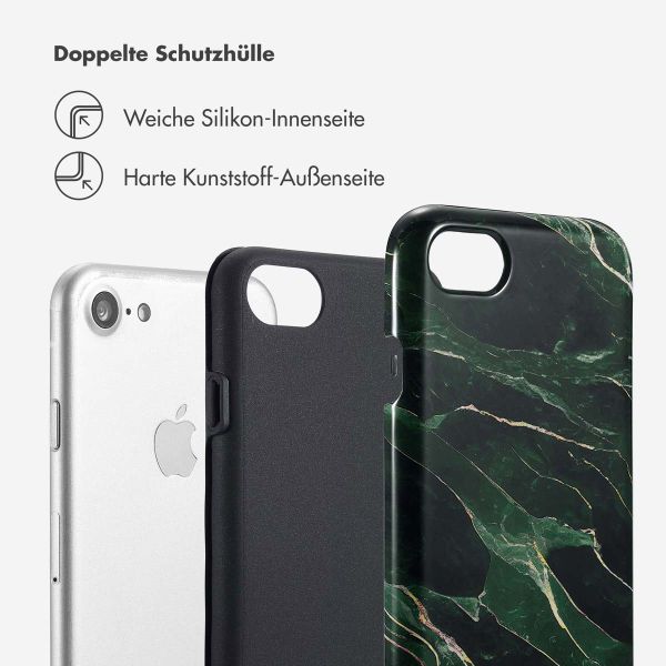 Selencia Vivid Tough Back Cover für das iPhone SE (2022 / 2020) / 8 / 7 / 6(s) - Chic Marble Quartz