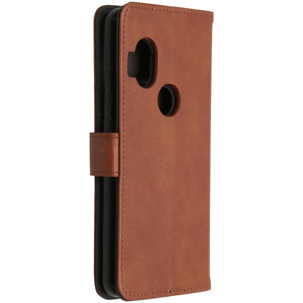 imoshion Luxuriöse Klapphülle Motorola One Hyper - Braun