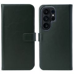 Selencia Echtleder Klapphülle Samsung Galaxy S26 Ultra - Grün