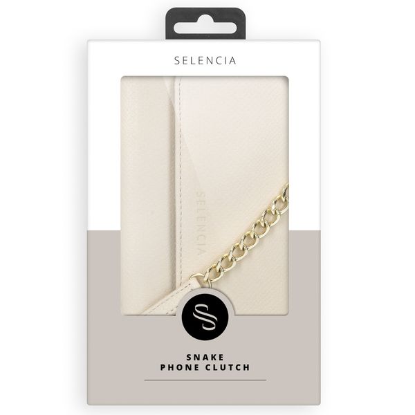 Selencia Clutch Klapphülle in Schlagenoptik mit herausnehmbarem Case iPhone Xr