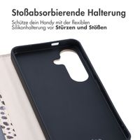 imoshion Design Klapphülle Samsung Galaxy S25 - Black And White Dots