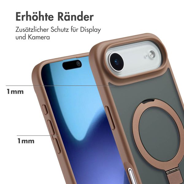 Accezz Ring Stand Backcover mit MagSafe Apple iPhone Air - Braun
