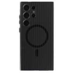Accezz Lite Backcover mit MagSafe | Fluted | Samsung Galaxy S24 Ultra - Smokey Clear