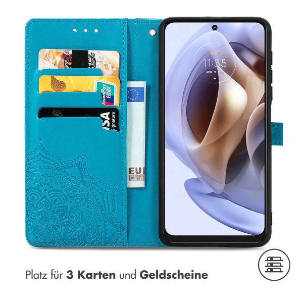 imoshion Mandala Klapphülle Motorola Moto G14 - Türkis