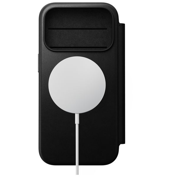 Nomad Modern Leather Folio Klapphülle Apple iPhone 18 Pro Max - Black