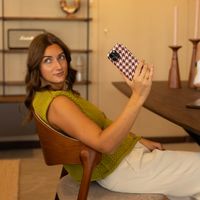 Selencia Vivid Back Cover Samsung Galaxy S25 FE - Pied-de-Poule