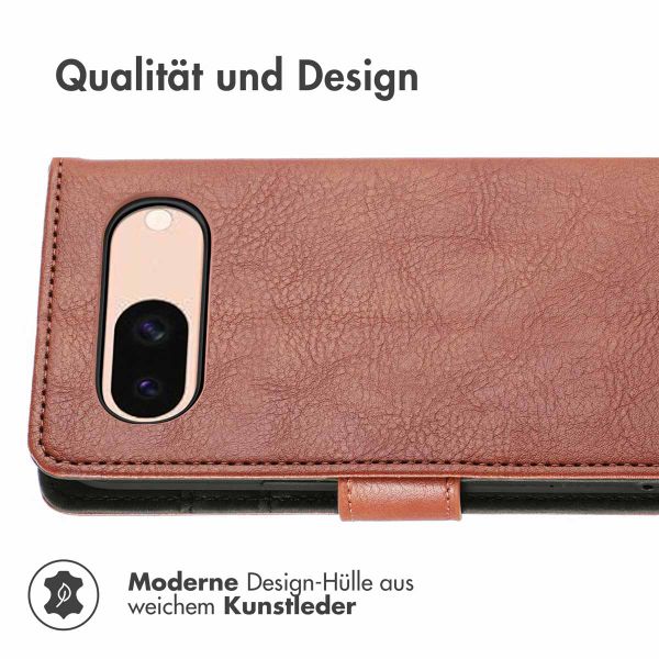 imoshion Luxuriöse Klapphülle Google Pixel 8a - Braun