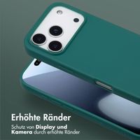 Selencia SilikonHülle mit abnehmbarem Band Apple iPhone 17 Pro - Dunkelgrün