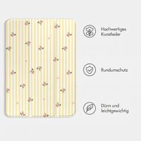 imoshion Design Trifold Klaphülle Apple iPad 11 (2025) 11 Zoll A16 / iPad 10 (2022) 10.9 Zoll - Garden Stripes