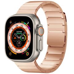 Selencia Edelstahl Magnetarmband für das Apple Watch Series 1 bis 11 / SE / Ultra (44/45/46/49 mm) - Rose Gold