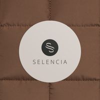 Selencia Puffy Laptop Hülle 15-16 Zoll - Laptop Sleeve - Mocha Brown