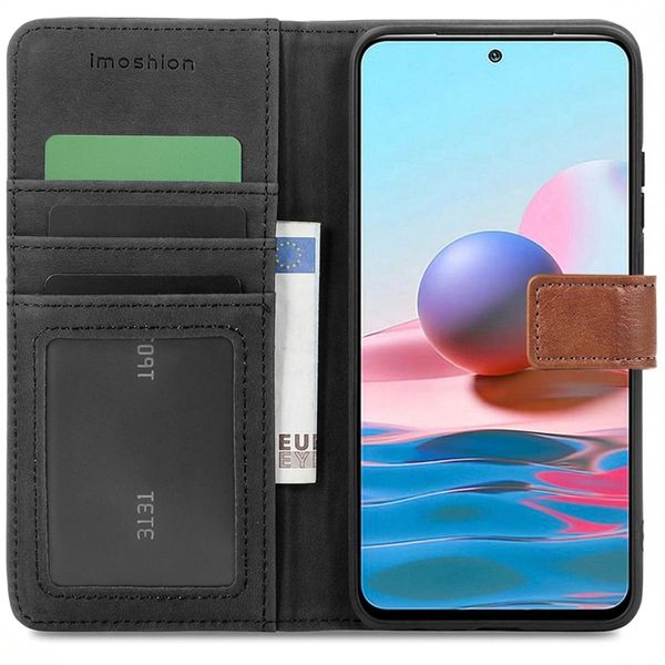 imoshion Luxuriöse Klapphülle Xiaomi Redmi Note 10 Pro - Braun