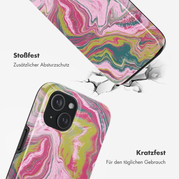 Selencia Vivid Rückabdeckung mit MagSafe Apple iPhone 15 - Marble Pink