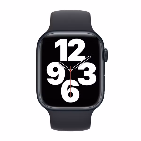 Apple Silikon Solo Loop für das  Apple Watch | 44/45/46/49 mm - Größe 1 - Midnight