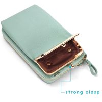 imoshion Vegane Leder-Handytasche Crossbody - Mintgrün