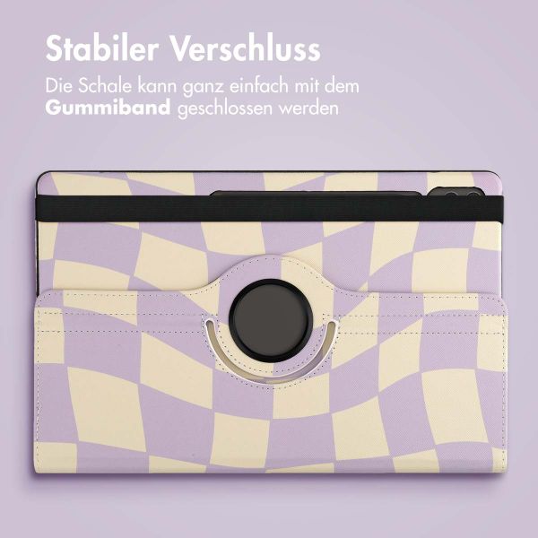 imoshion 360° drehbare Design Klapphülle Samsung Galaxy Tab S10 Ultra / Tab S9 Ultra - Dancing Cubes
