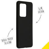 Accezz Liquid Silikoncase Schwarz für das Samsung Galaxy S20 Ultra