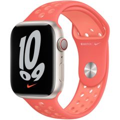 Apple Nike Sport Band für die Apple Watch Series 1 bis 10 / SE / Ultra (2) (44/45/46/49 mm) - Ember/Crimson Bliss