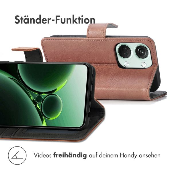 imoshion Luxuriöse Klapphülle OnePlus Nord 3 - Braun