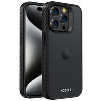 Accezz Rugged Frosted Back Cover Apple iPhone 15 Pro - Schwarz