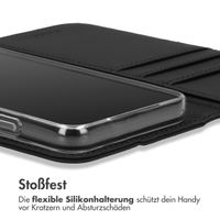 Accezz Wallet TPU Klapphülle für das iPhone 16 - Schwarz