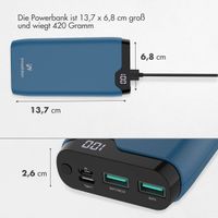 imoshion Powerbank - 20.000 mAh - Schnelles Aufladen und Power Delivery - Blau