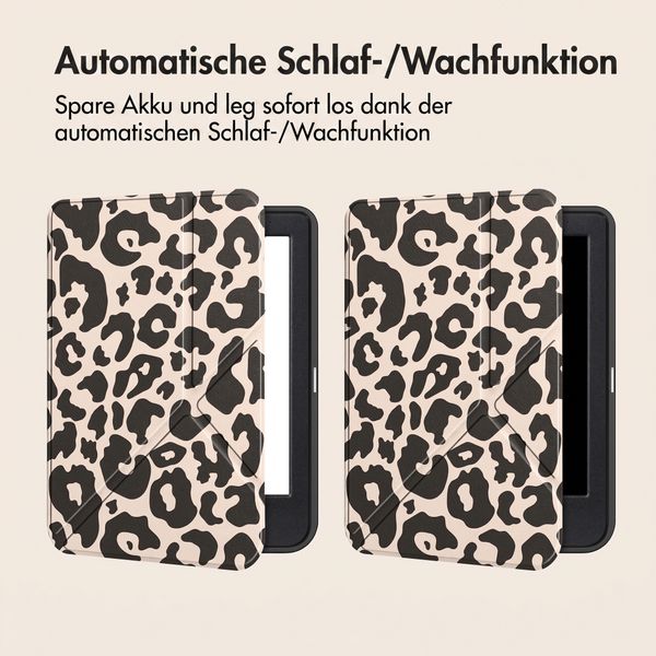 imoshion Design Klappbare Klapphülle Kobo Clara Colour / BW - Leopard