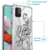 imoshion Design Hülle mit Band für das Samsung Galaxy A51 - Woman Flower