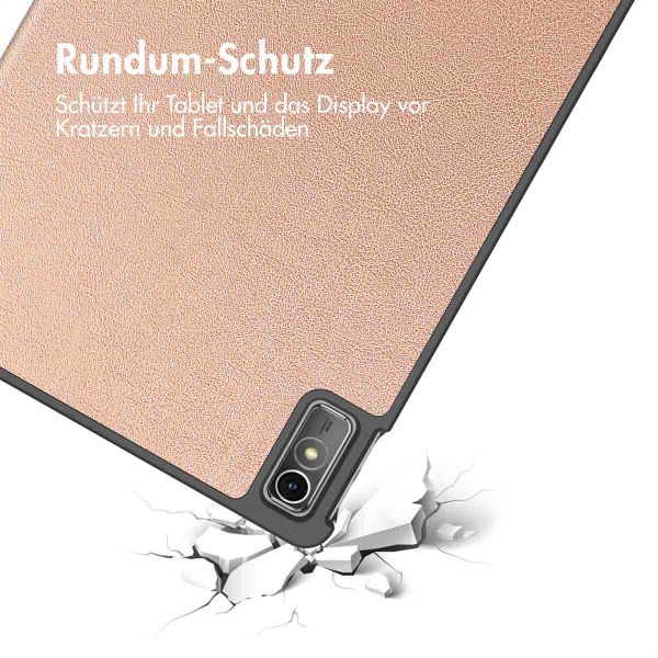 imoshion Trifold Klapphülle Lenovo Tab M10 5G - Rosé gold