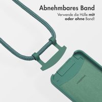 imoshion Color Backcover mit abnehmbarem Handykette und MagSafe Apple iPhone 16e - Dunkelgrün