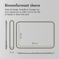 Accezz Laptop Hülle 15-16 Zoll - Laptop Sleeve - Slate Gray