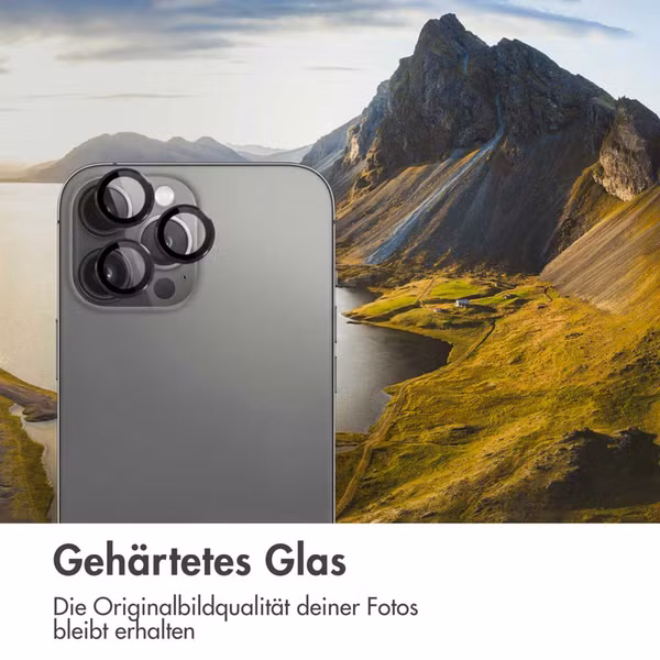 imoshion ﻿2er-Pack Objektivschutz für Kamera für das Apple iPhone 13 Pro / 13 Pro Max - Schwarz