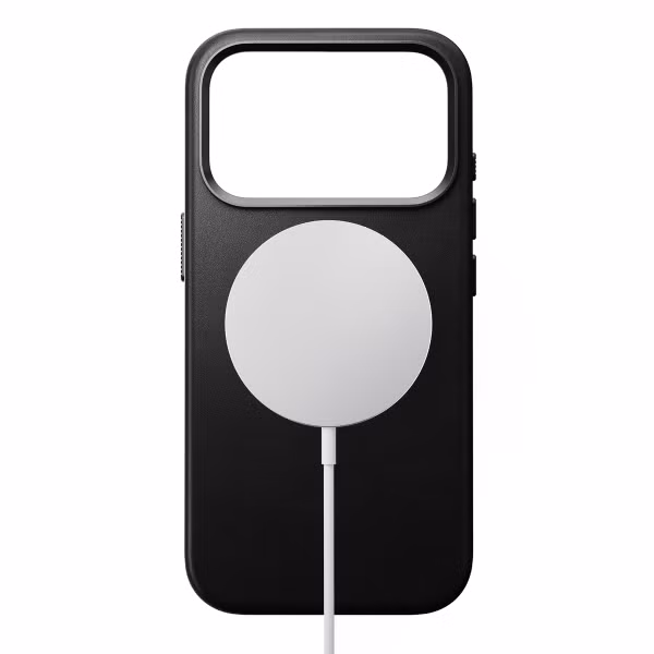 Nomad Traditional Leather Backcover mit MagSafe Apple iPhone 17 Pro - Schwarz