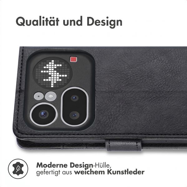 imoshion Luxuriöse Klapphülle Nothing Phone (4a) Pro - Schwarz