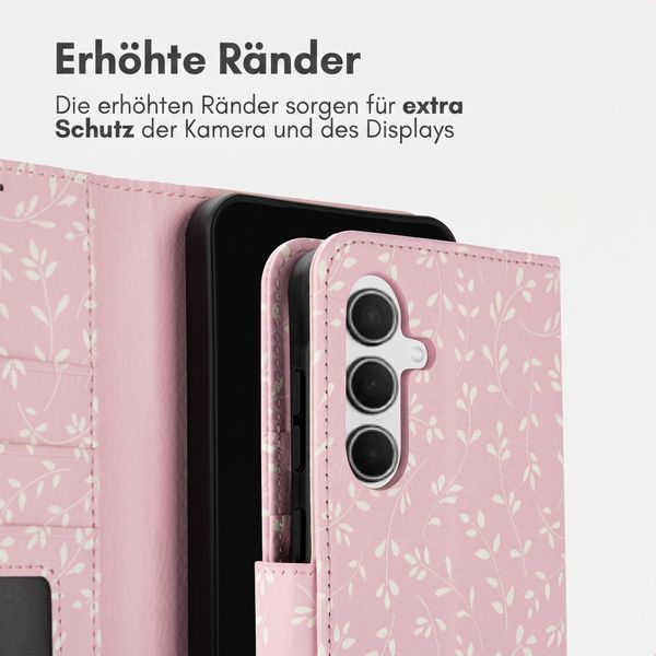 imoshion Design Klapphülle Samsung Galaxy A36 - Pink Bazaar Flowers