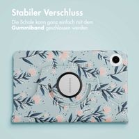 imoshion 360° drehbare Design Klapphülle Samsung Galaxy Tab A9 8.7 Zoll - Flowers