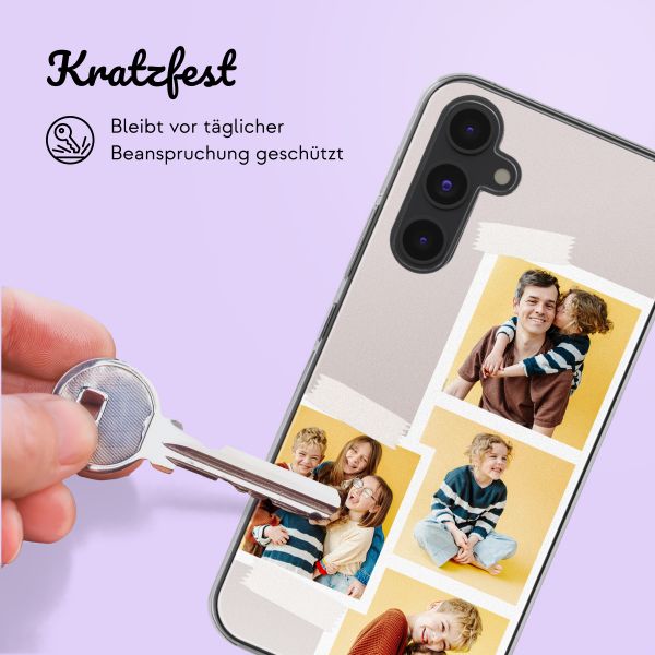 Personalisierte Hülle mit Filmrolle N°2 iPhone 15 - Transparent