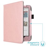 imoshion Vegan Leather Klapphülle Kobo Clara Colour / BW - Rosé gold