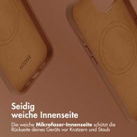 Accezz MagSafe Leather Backcover für das iPhone 14 - Sienna Brown