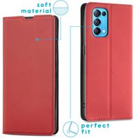 imoshion Slim Folio Klapphülle Oppo Find X3 Lite - Rot