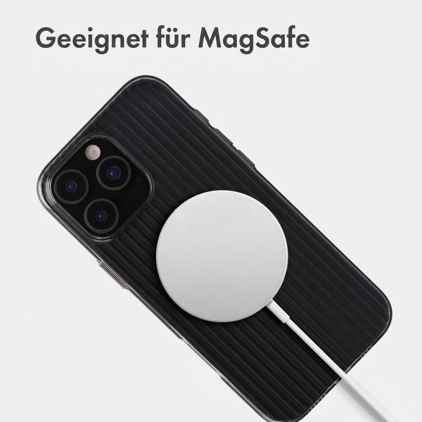 Accezz Lite Backcover mit MagSafe | Fluted | Apple iPhone 16 Pro Max - Schwarz