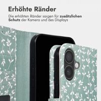 imoshion Design Klapphülle Apple iPhone 17 - Smoke Green Flowers