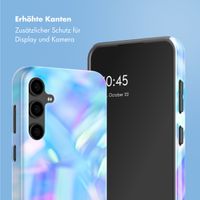 Selencia Vivid Back Cover Samsung Galaxy S24 FE - Holographic Blue Dream