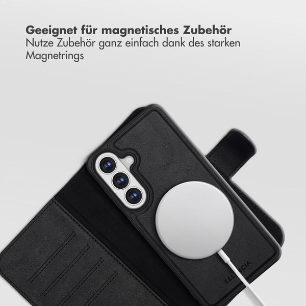 Selencia Olyn Abnehmbare Bookcase mit MagSafe Samsung Galaxy S26 Plus - Schwarz