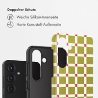 Selencia Vivid Back Cover Samsung Galaxy S25 - Check This Olive