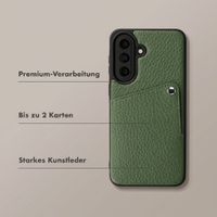 Selencia Riva Back Cover mit Kartenfach Samsung Galaxy A57 (5G) - Sage Green